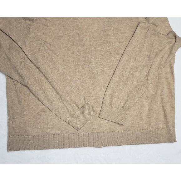 A New Day Tan Button-Front Cardigan Size L Classic Fall Layers - Picture 7 of 7